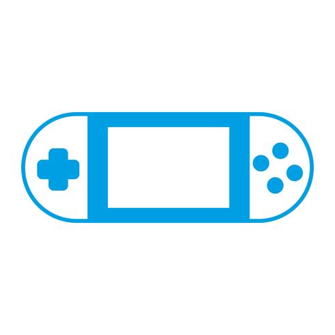portable videogame icon vector