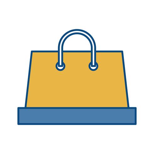 icono de la bolsa de compras vector