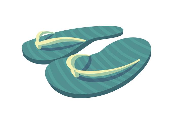 sandals flip flops summer icons vector