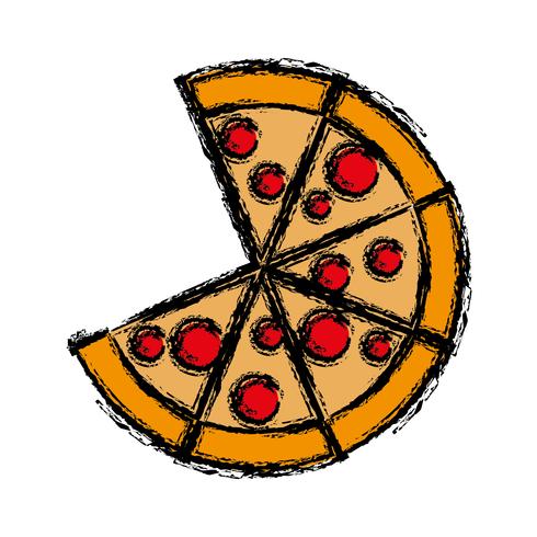 imagen de icono de pizza vector