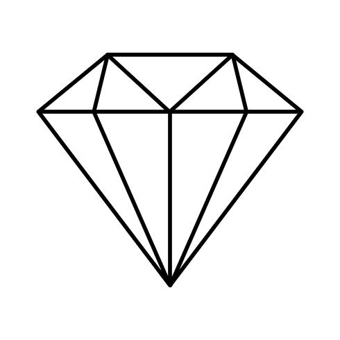 diamond icon image vector