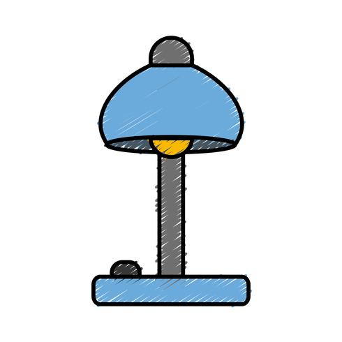 desk lamp icon vector