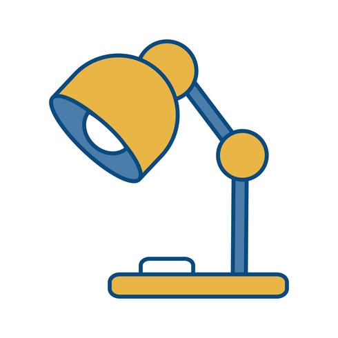 desk lamp icon vector