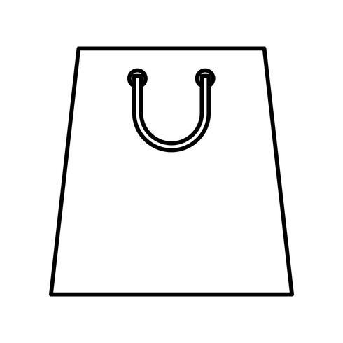 icono de la bolsa de compras vector