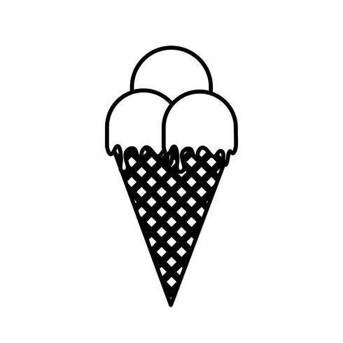 ice cream icon vector