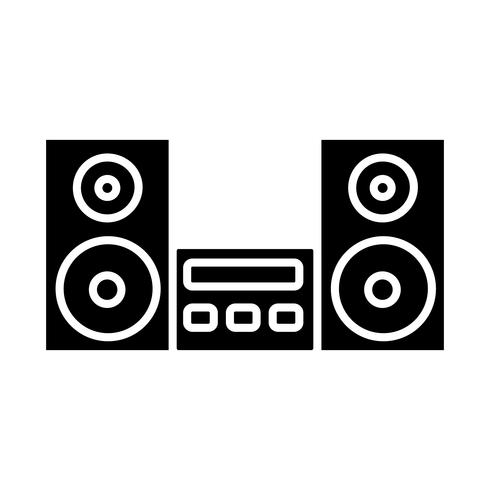 stereo system icon vector