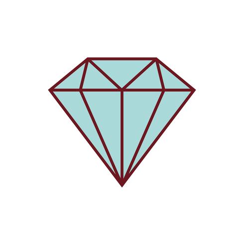 imagen de icono de diamante vector