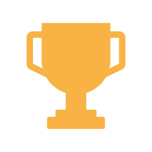 trophy cup icon vector