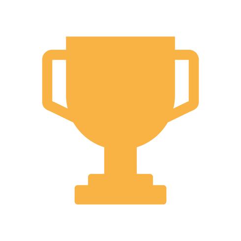 trophy cup icon vector