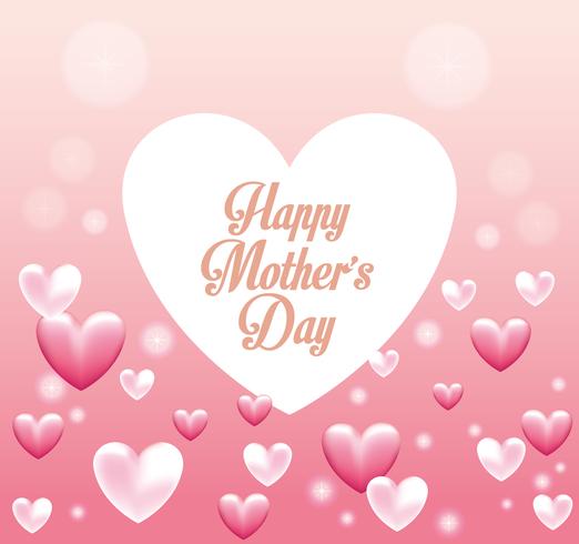 Happy mothers day card vector