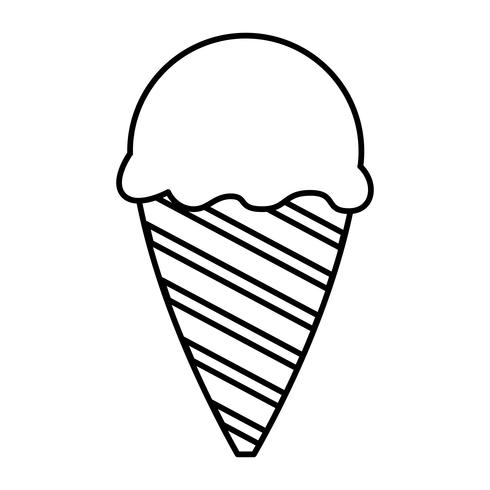 ice cream icon vector