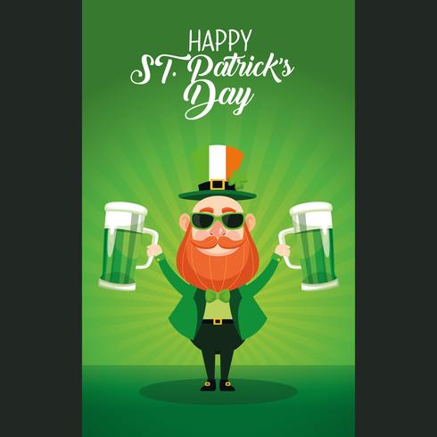 Happy saint patricks day vector