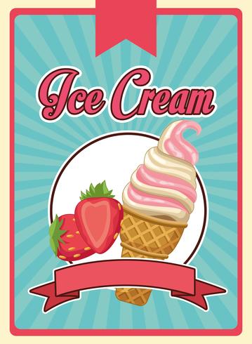 ice cream cone vector