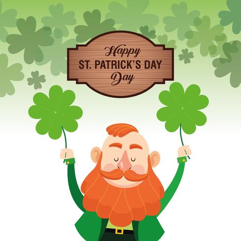 Happy saint patricks day vector