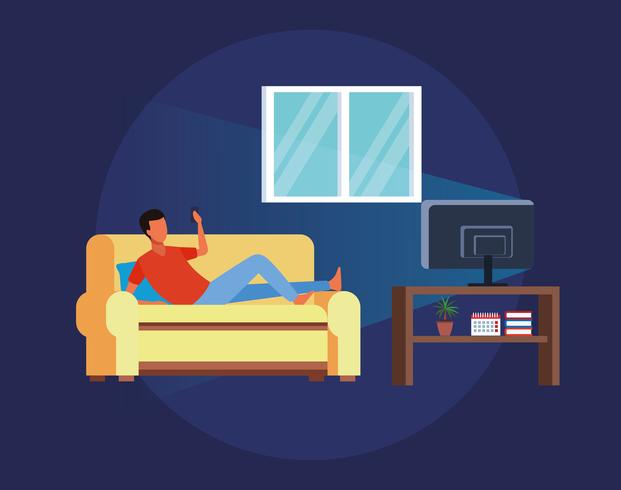 activities and free time at home vector