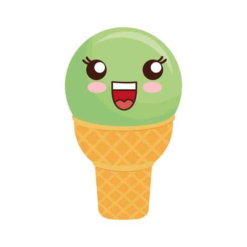 icono de helado vector