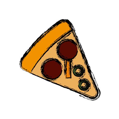 imagen de icono de pizza vector