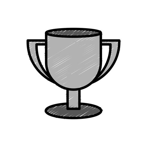 trophy cup icon vector