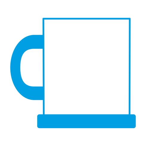 icono de la taza de café vector