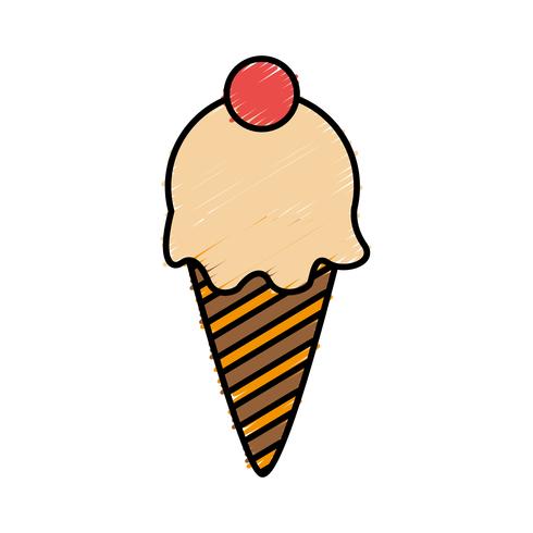 ice cream icon vector