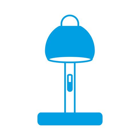 desk lamp icon vector