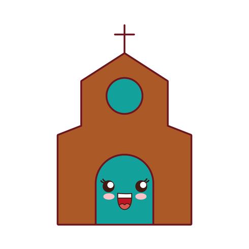 icono de la iglesia vector