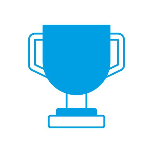 trophy cup icon vector