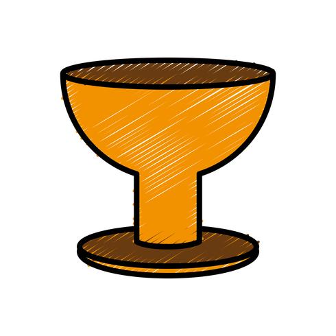 trophy cup icon vector