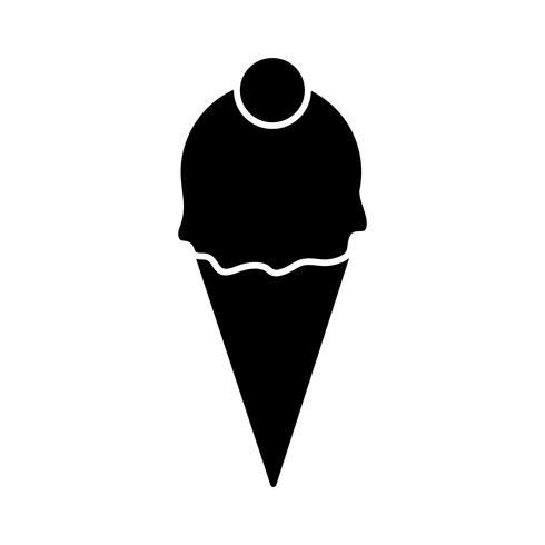 icono de helado vector