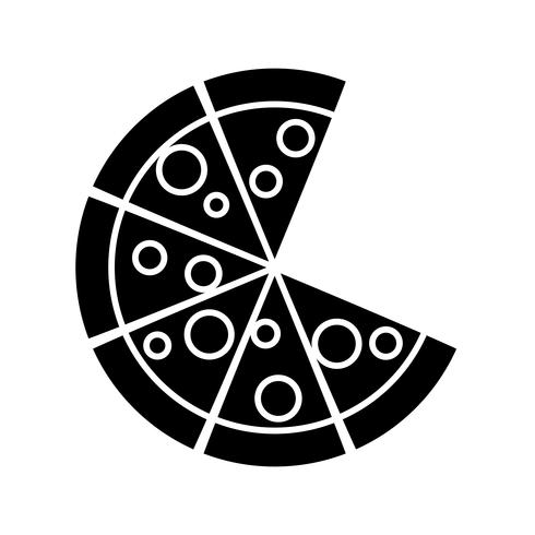 imagen de icono de pizza vector