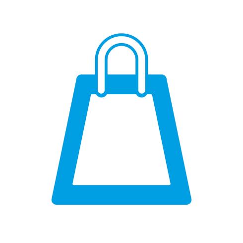 icono de la bolsa de compras vector