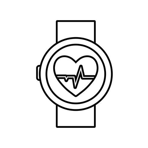 imagen del icono de smartwatch vector