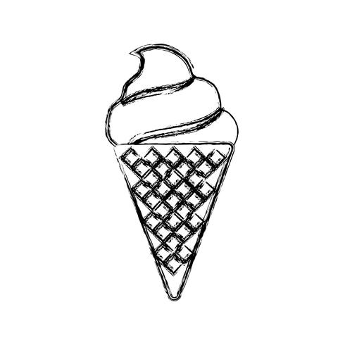 icono de helado vector