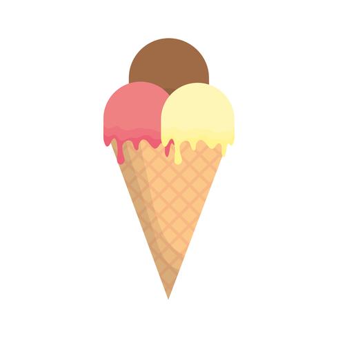 icono de helado vector