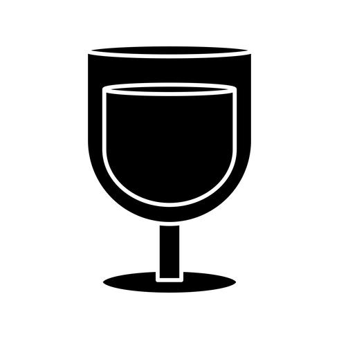 drink glass icon vector