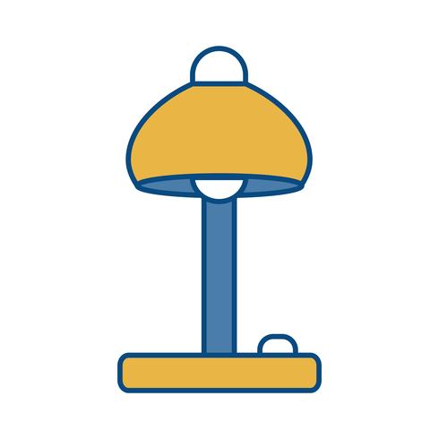 desk lamp icon vector