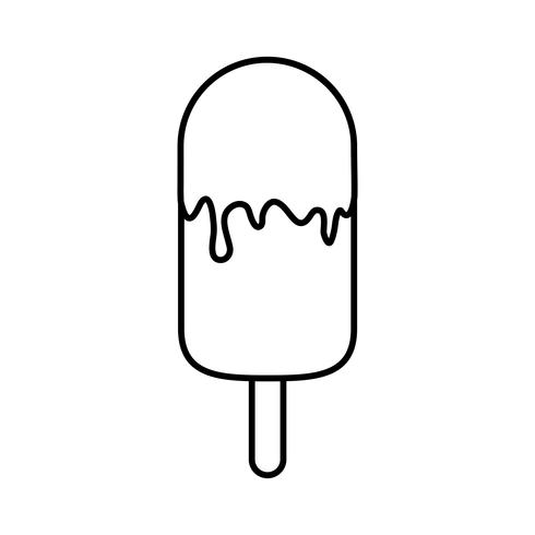 icono de helado vector