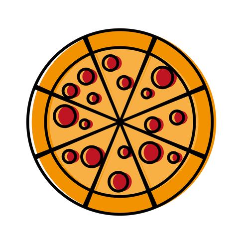 imagen de icono de pizza vector