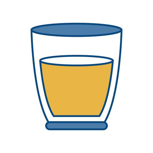 juice glass icon vector