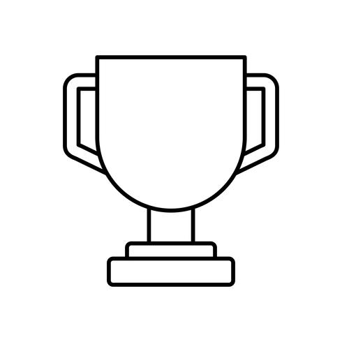 trophy cup icon vector