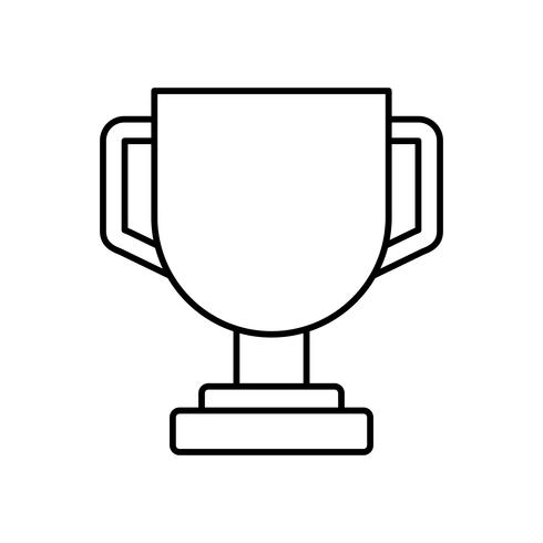 trophy cup icon vector