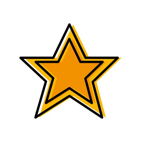 imagen del icono de estrella vector