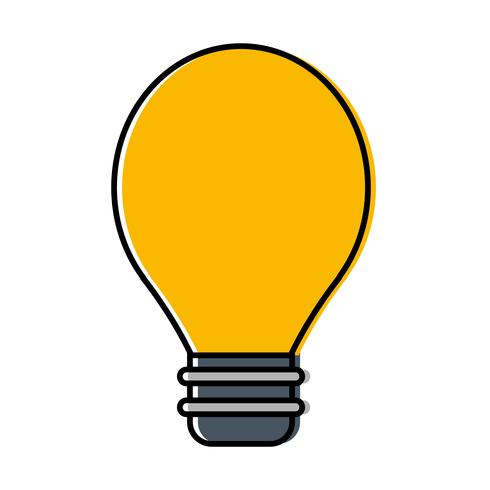 light bulb icon vector