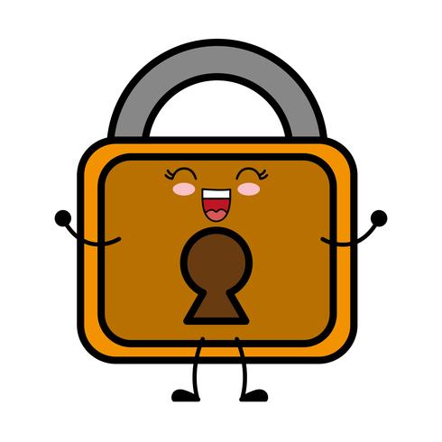 security padlock icon vector