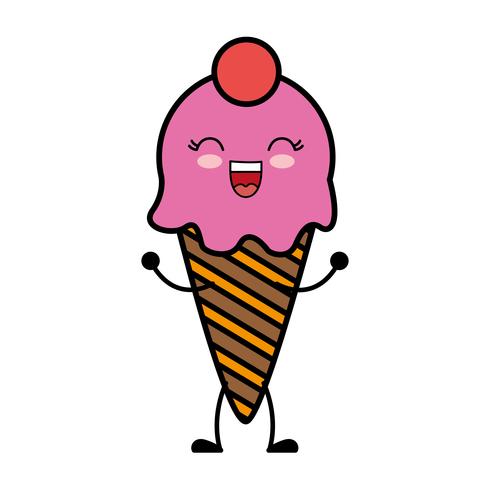 icono de helado vector