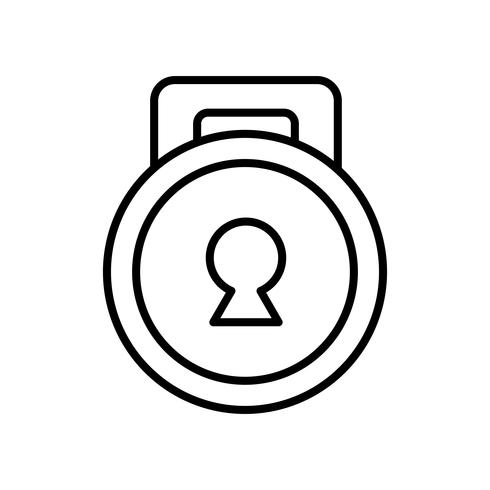 security padlock icon vector