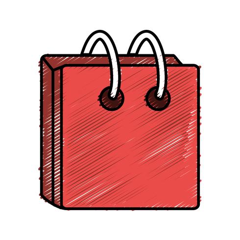 icono de la bolsa de compras vector