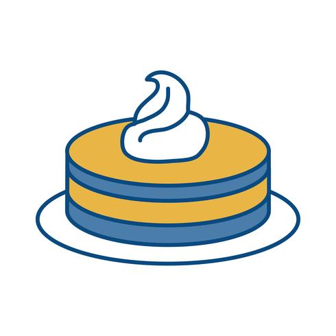 sweet cake icon vector