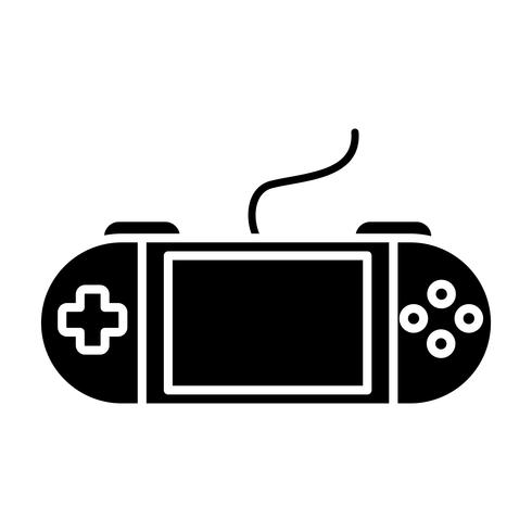 portable videogame icon vector