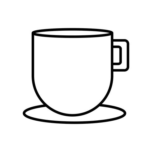 icono de la taza de café vector